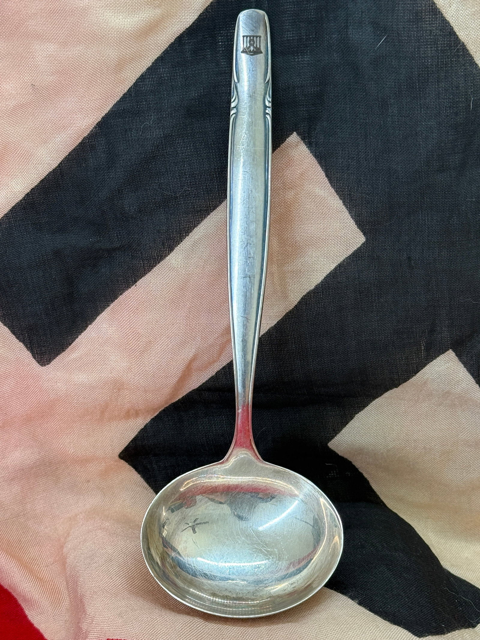 WWII German 100 Silver Reich Chancellery Souvenir Spoon (1 of 5)