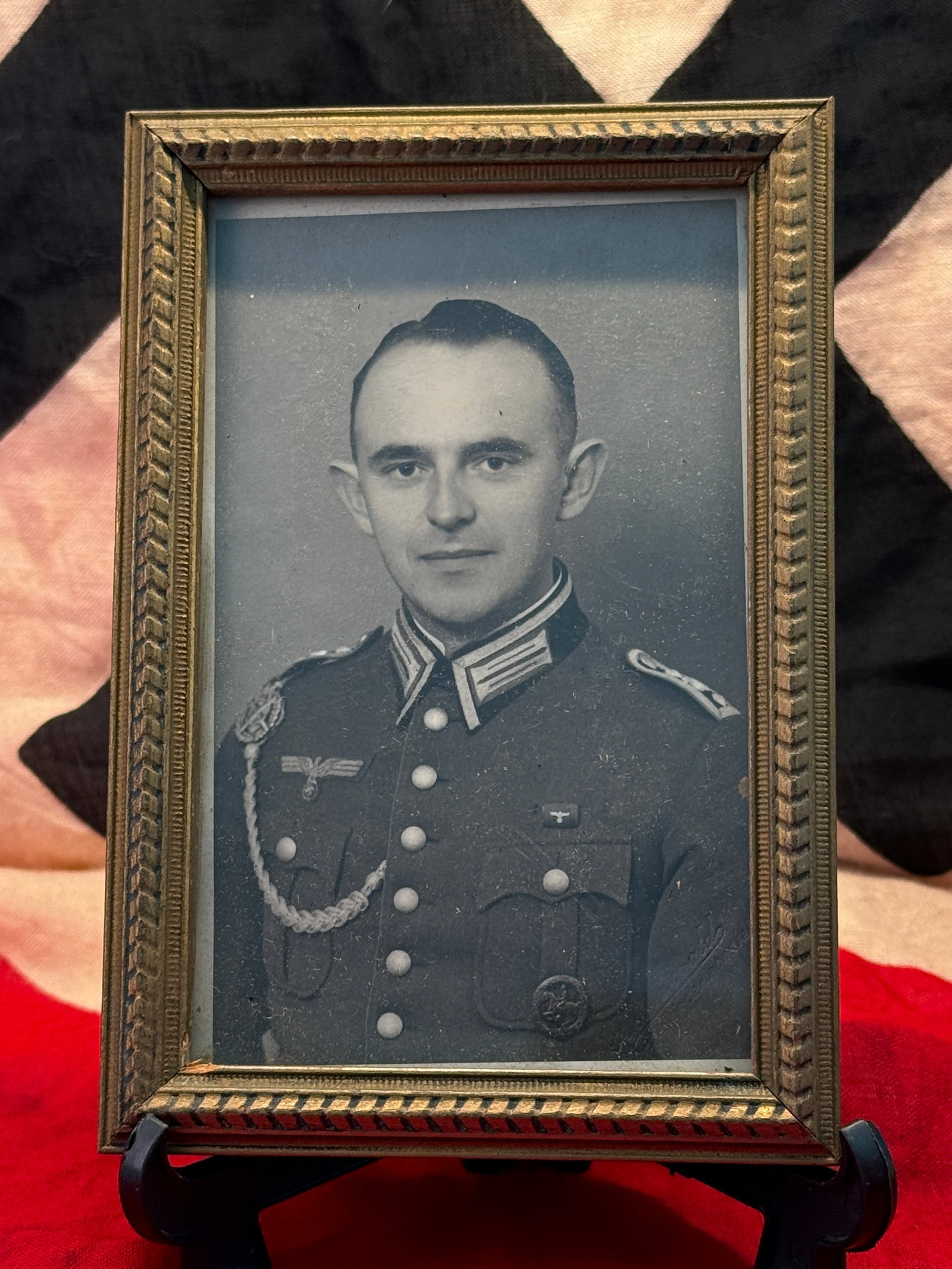 WWII German Wehrmacht Soldier Portrait Photograph (1 of 3)