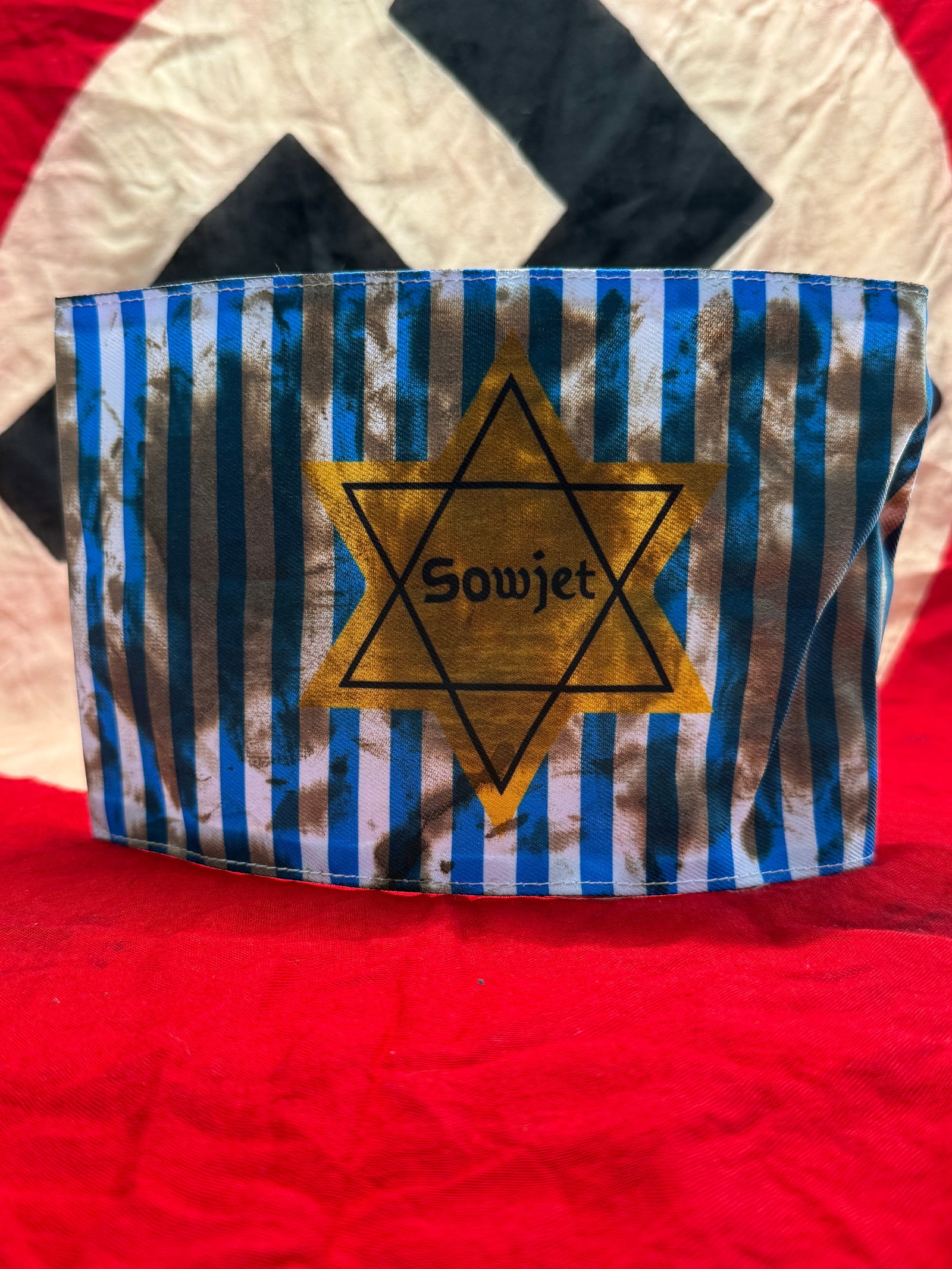 WWII German Concentration Camp Prisoner Armband (“Sowjet??) (1 of 4)