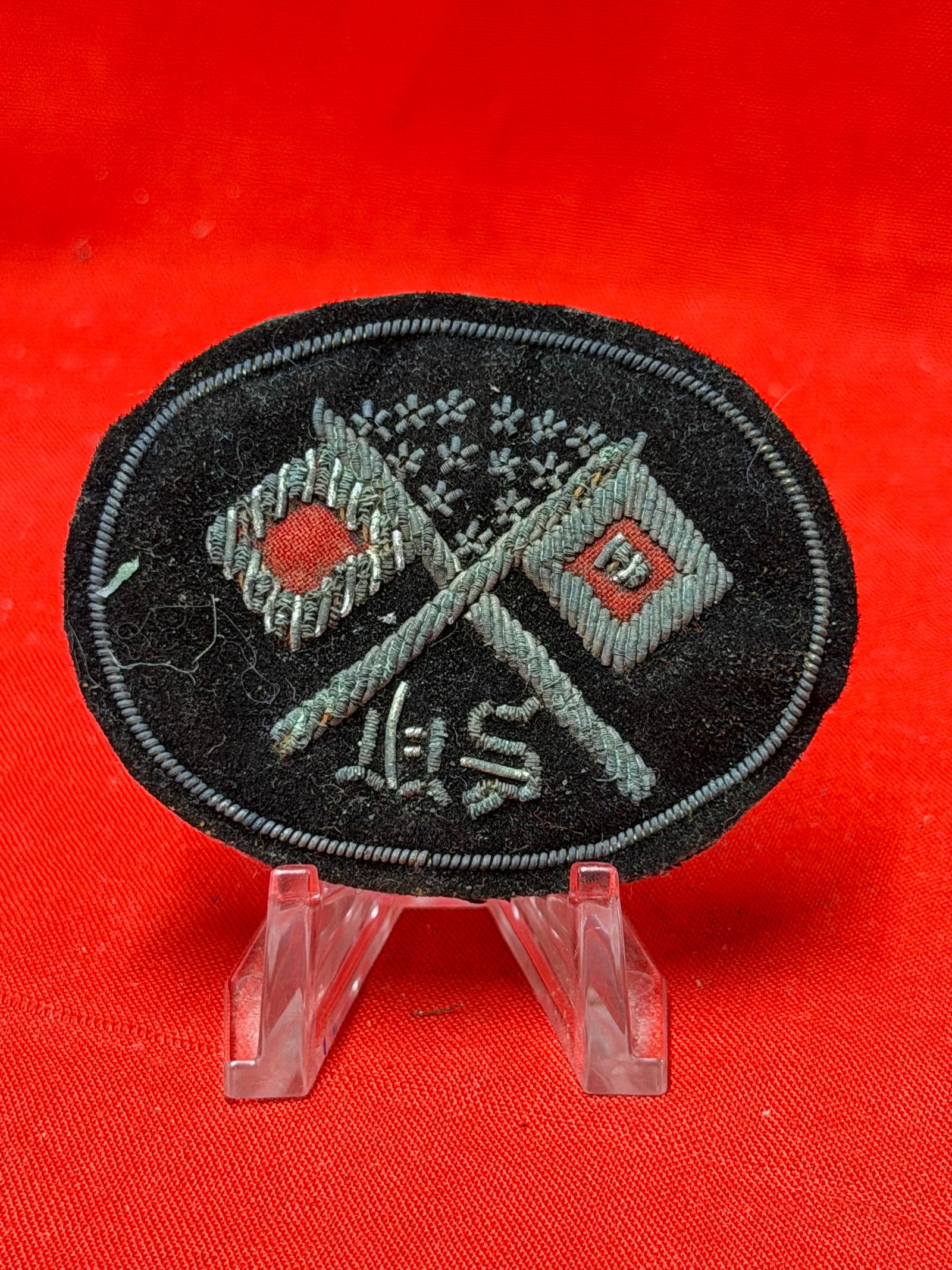 Civil War Union Signal Corps Officer Bullion Hat Insignia by John A. Baker, Military Goods, New York (1 of 3)