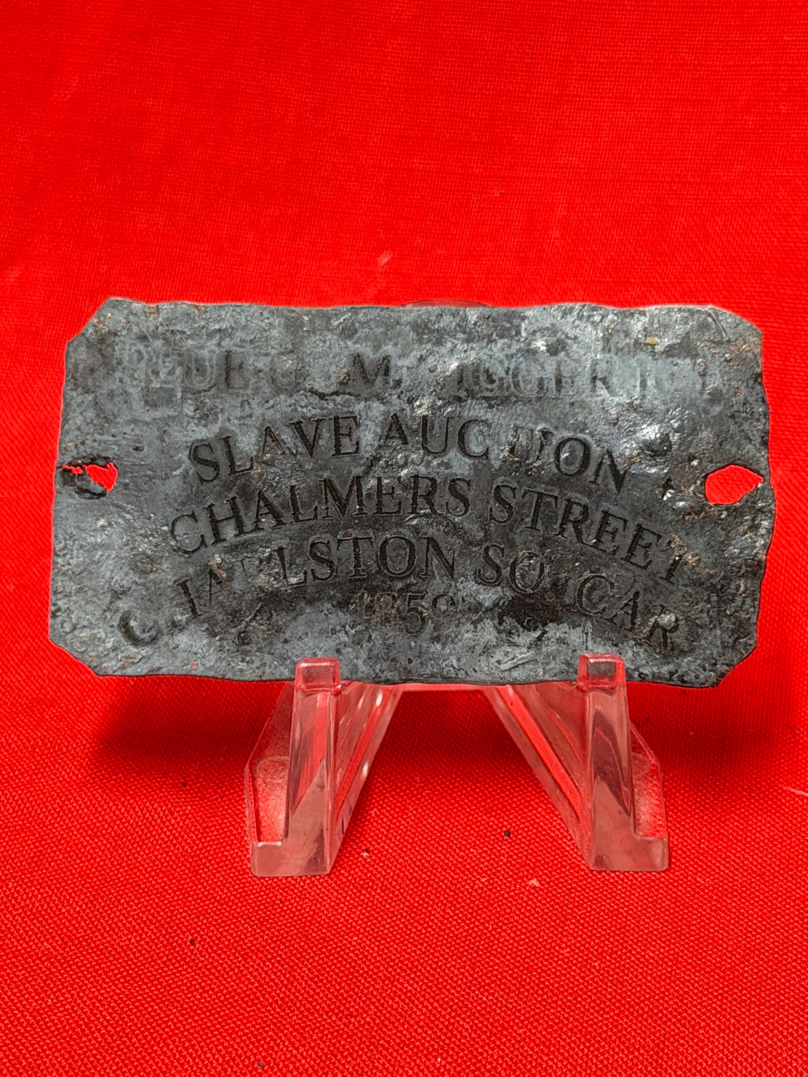 Civil War Charleston, South Carolina Slave Auction Broadside Fragment (1 of 3)