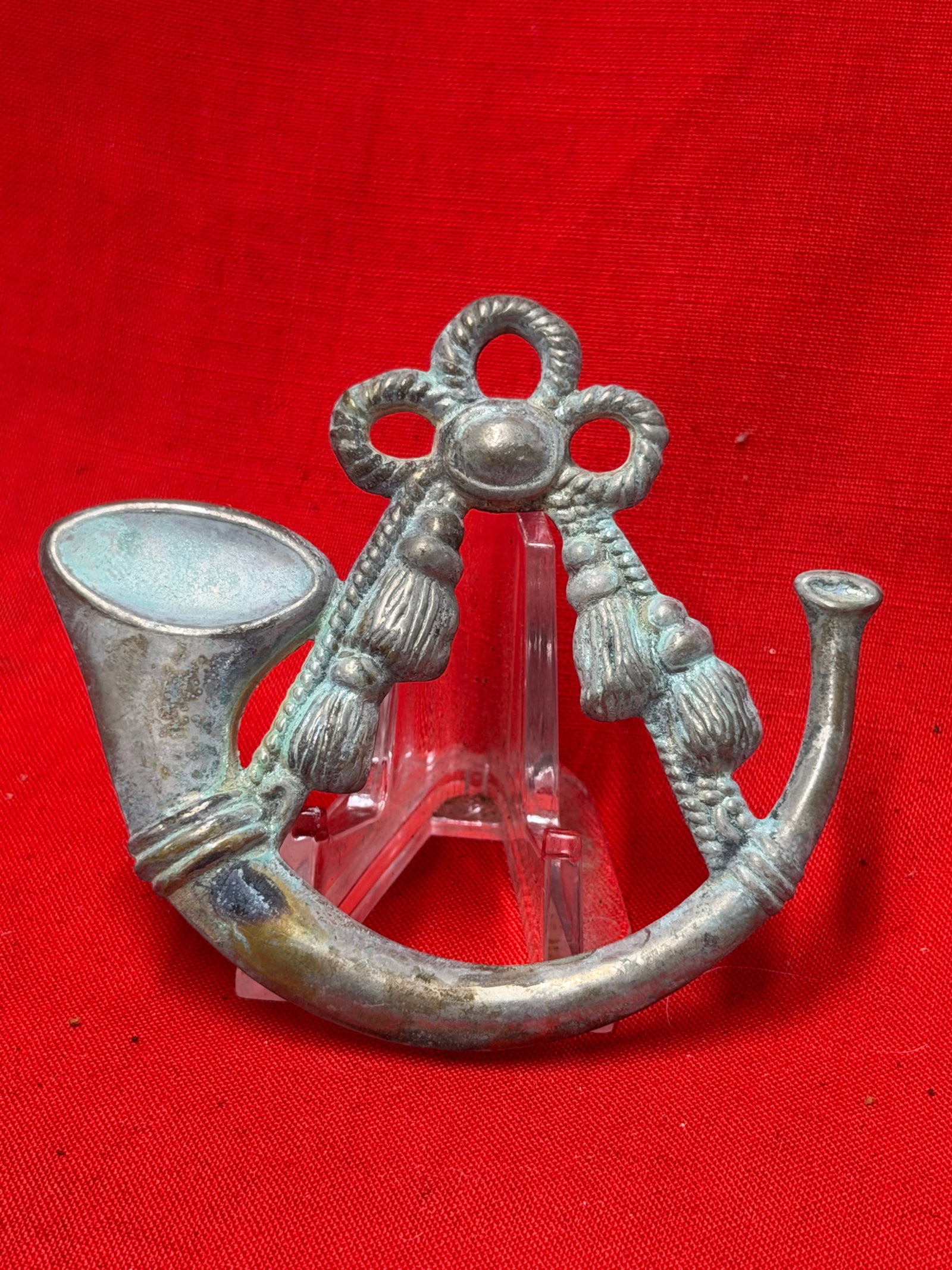 Civil War Union Infantry Bugle Horn Hat Insignia (1 of 3)