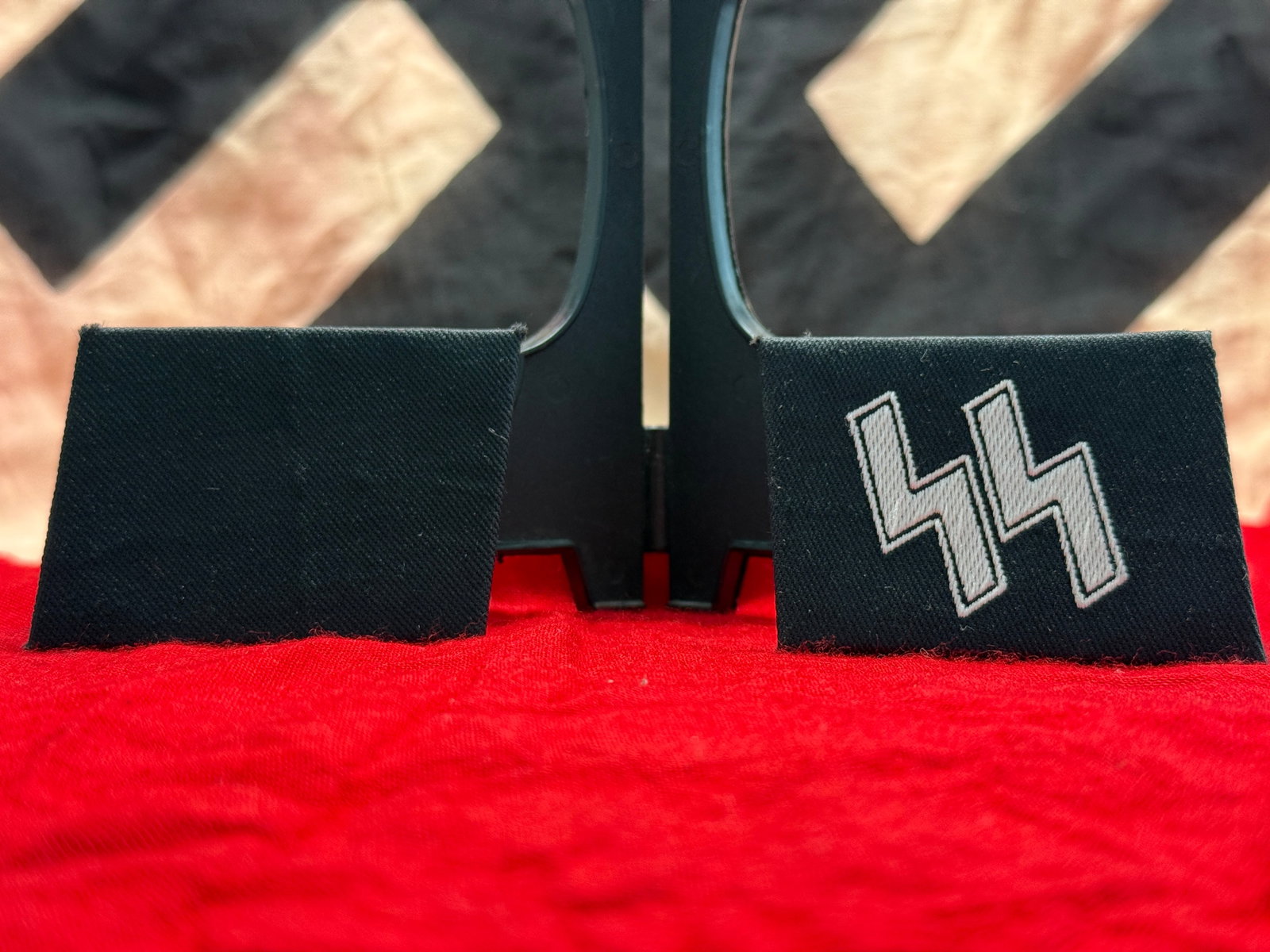 WWII German Waffen-SS Sleeve Insignia Pair (1 of 3)