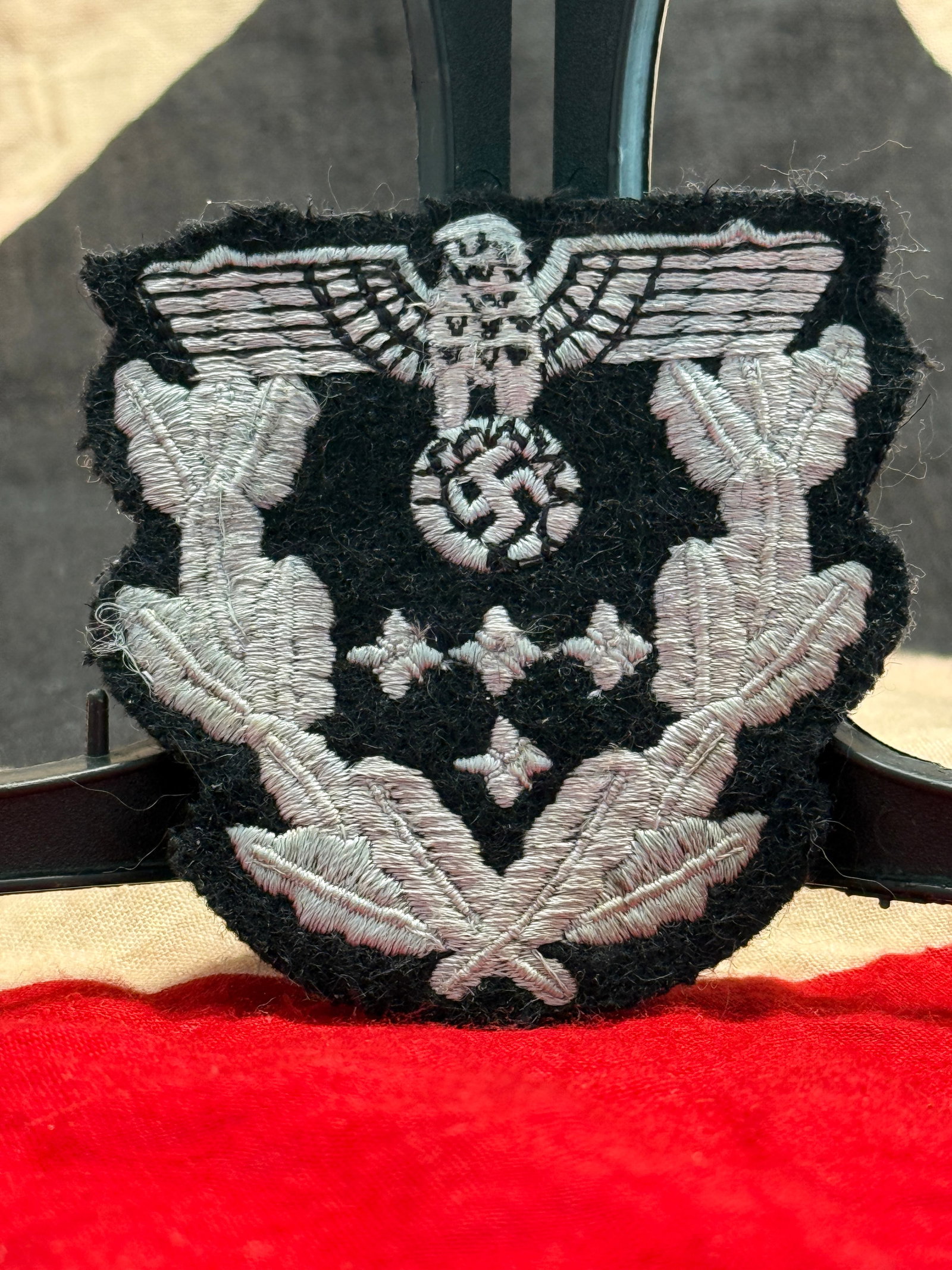 WWII German Waffen-SS Officer Bullion Sleeve Insignia: To Be Uploaded