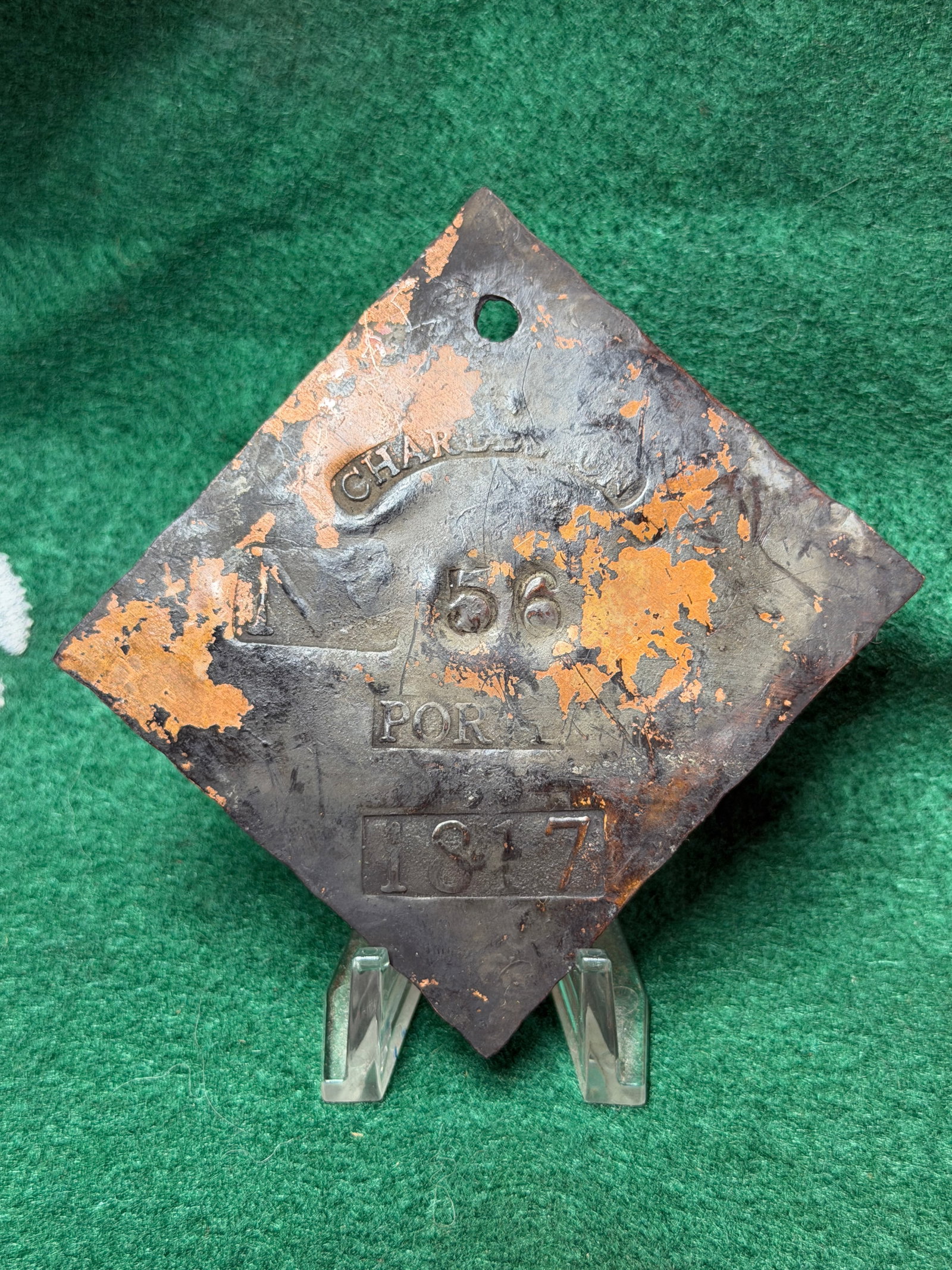 Rare 1847 Charleston No. 56 Porter Slave Tag (1 of 6)