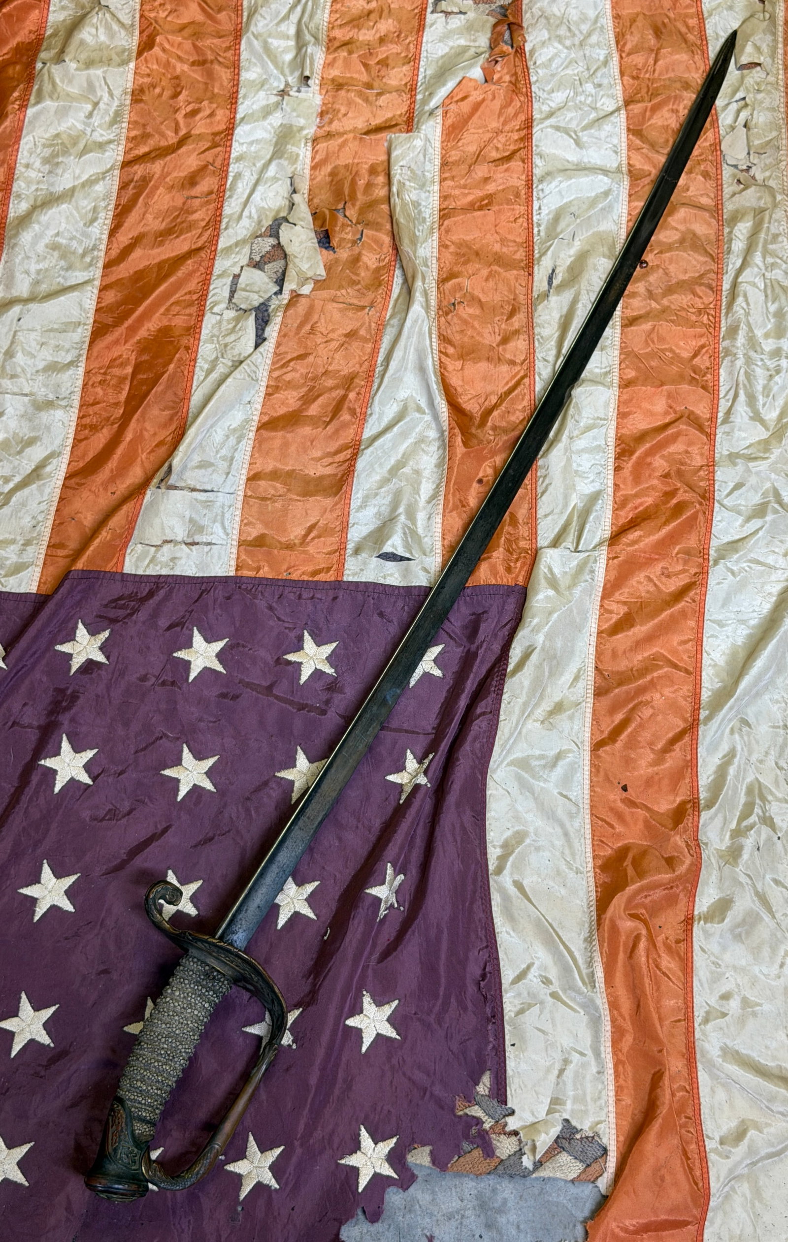 Civil War USN U.S. Navy Officer’s Sword with Engraved Blade (1 of 7)