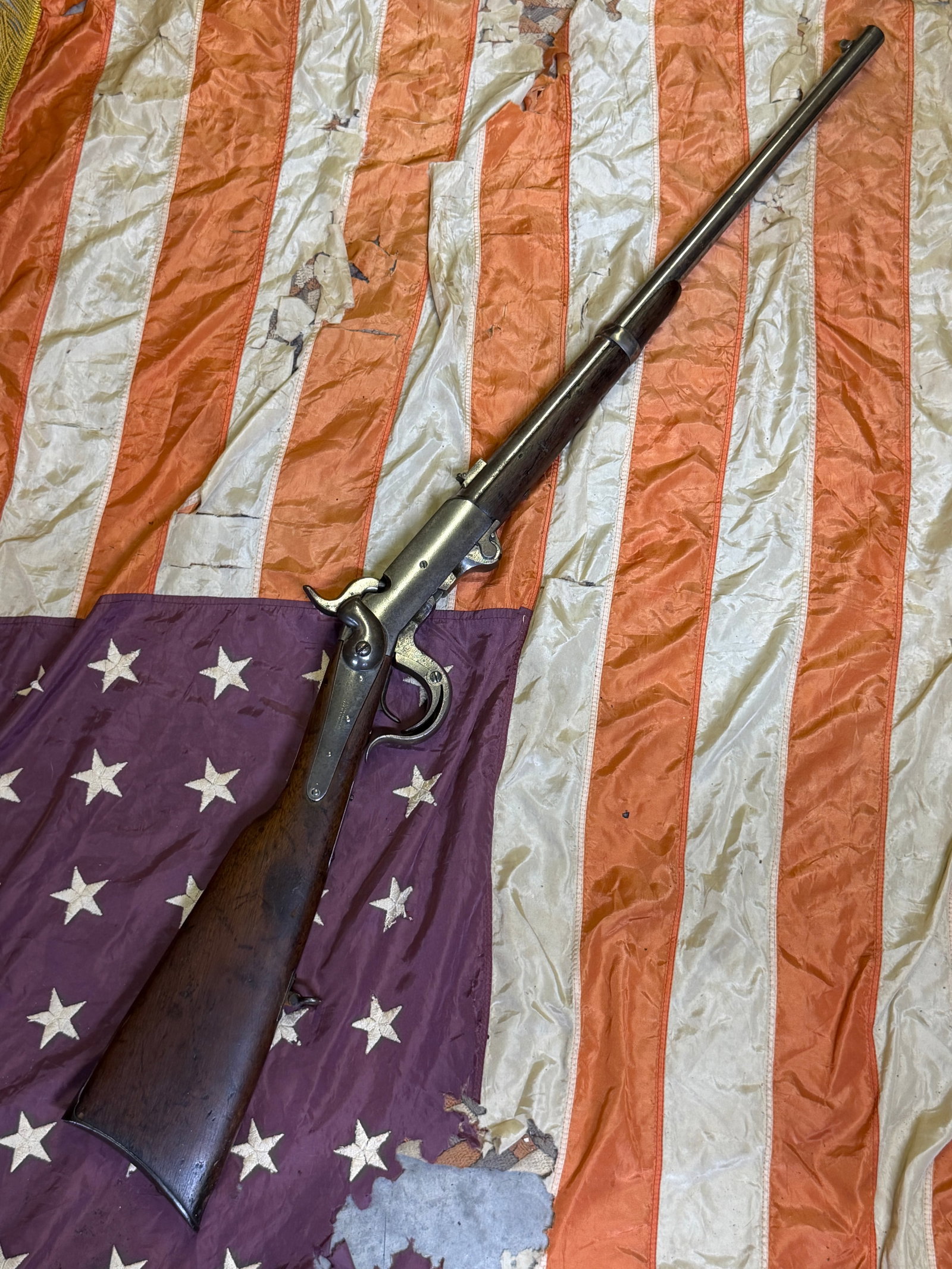 Civil War Burnside Patent Breech-Loading Cavalry Carbine – Burnside Rifle Co., Providence, R.I. (1 of 13)