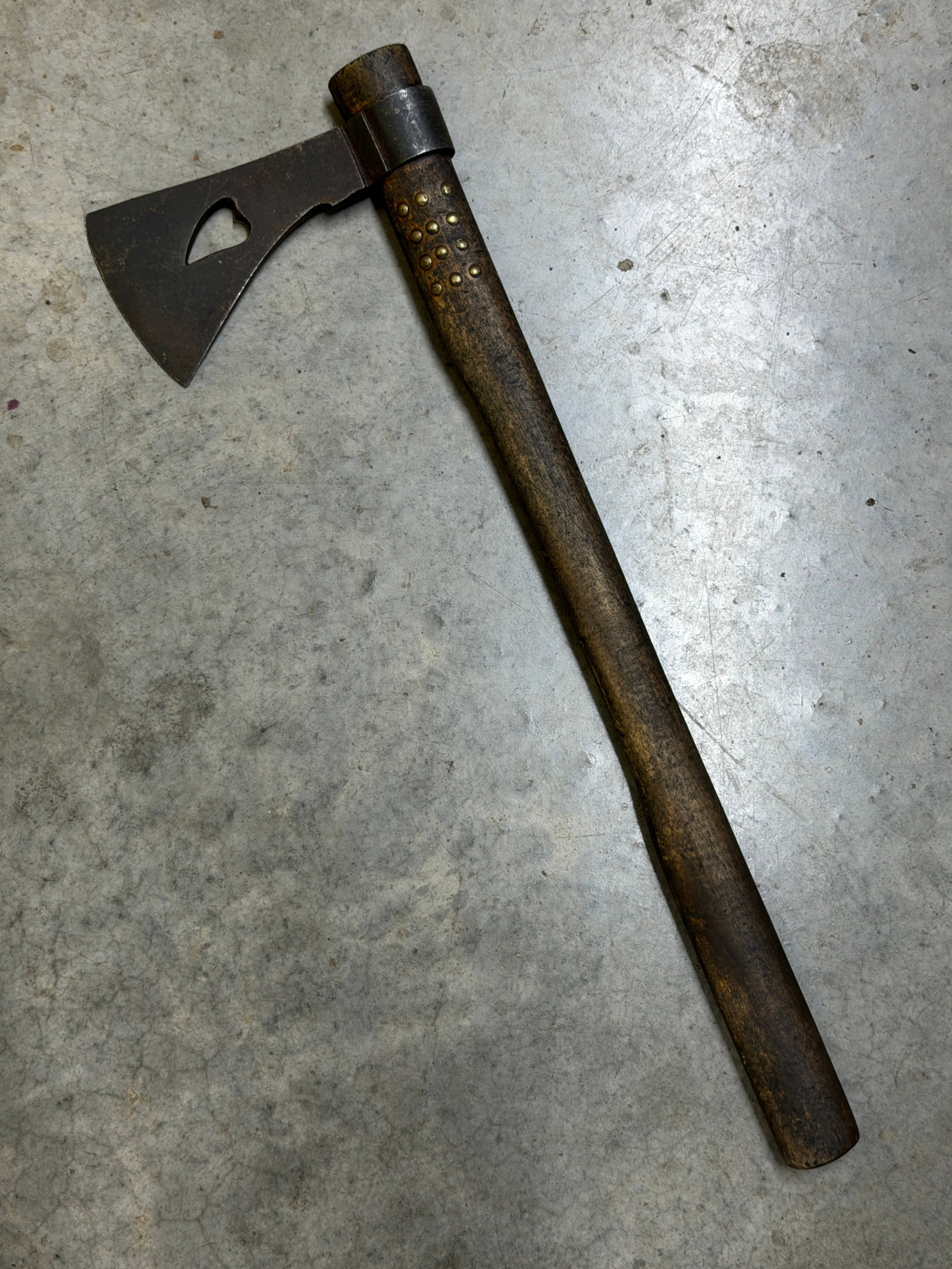 1800's Native American Crow Bleeding Heart Cut-Out Tomahawk (1 of 7)