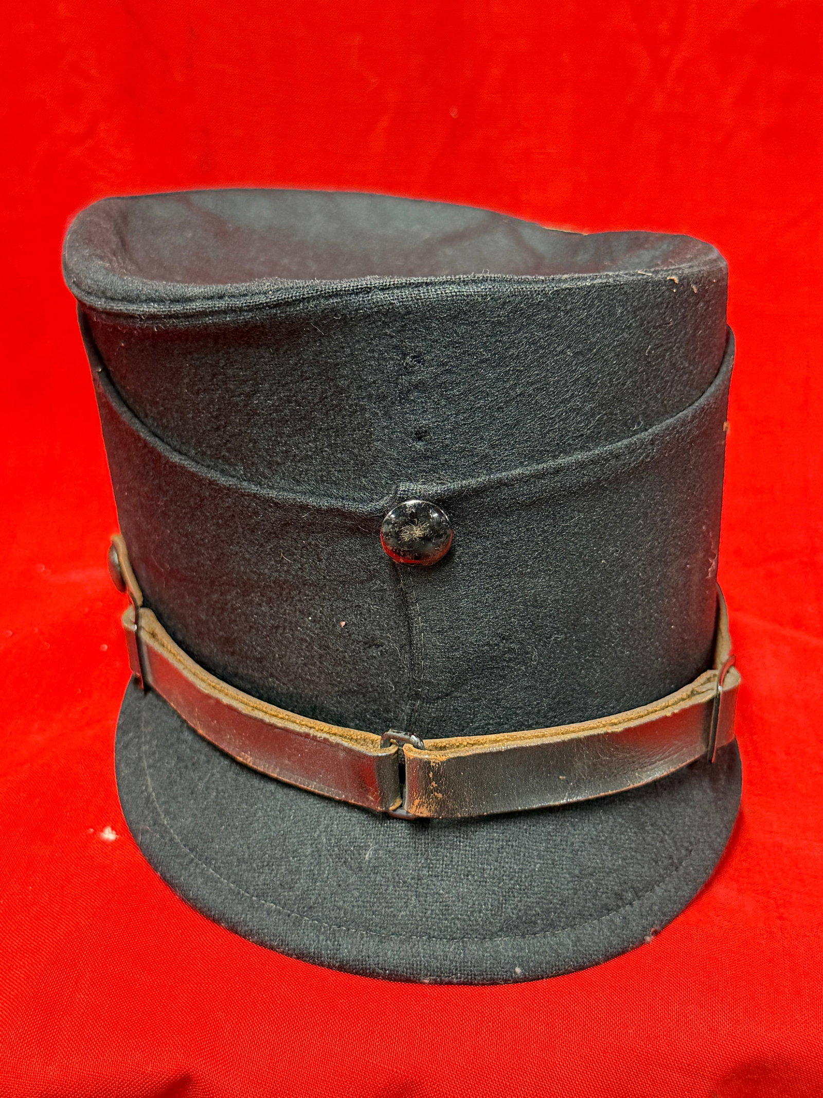 WWII German Waffen-SS EM/NCO Black Overseas Side Cap (Schiffchen) Veteran Bring Back (1 of 10)
