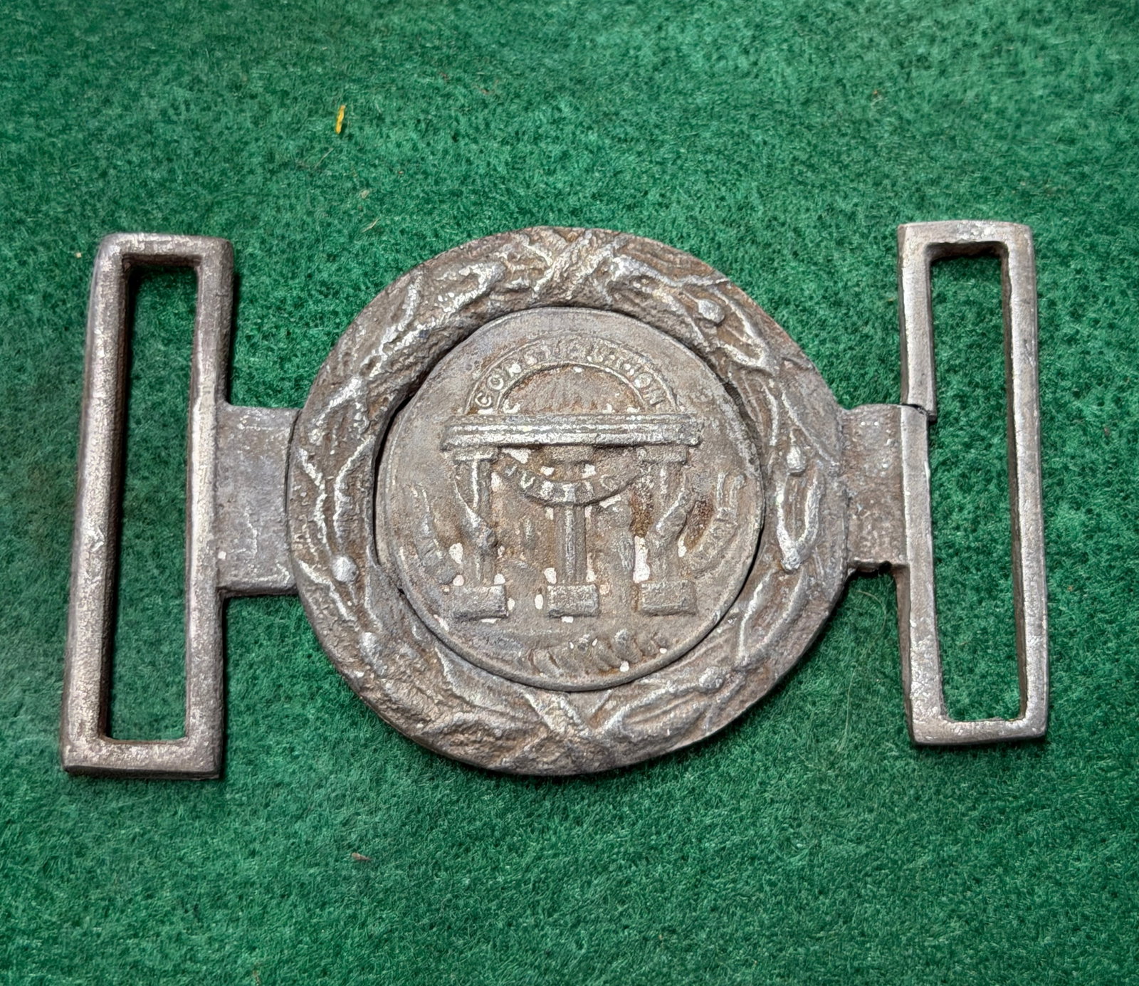Civil War Confederate CSA 5th Georgia Cavalry 1862 Two-Piece Belt Buckle (1 of 5)
