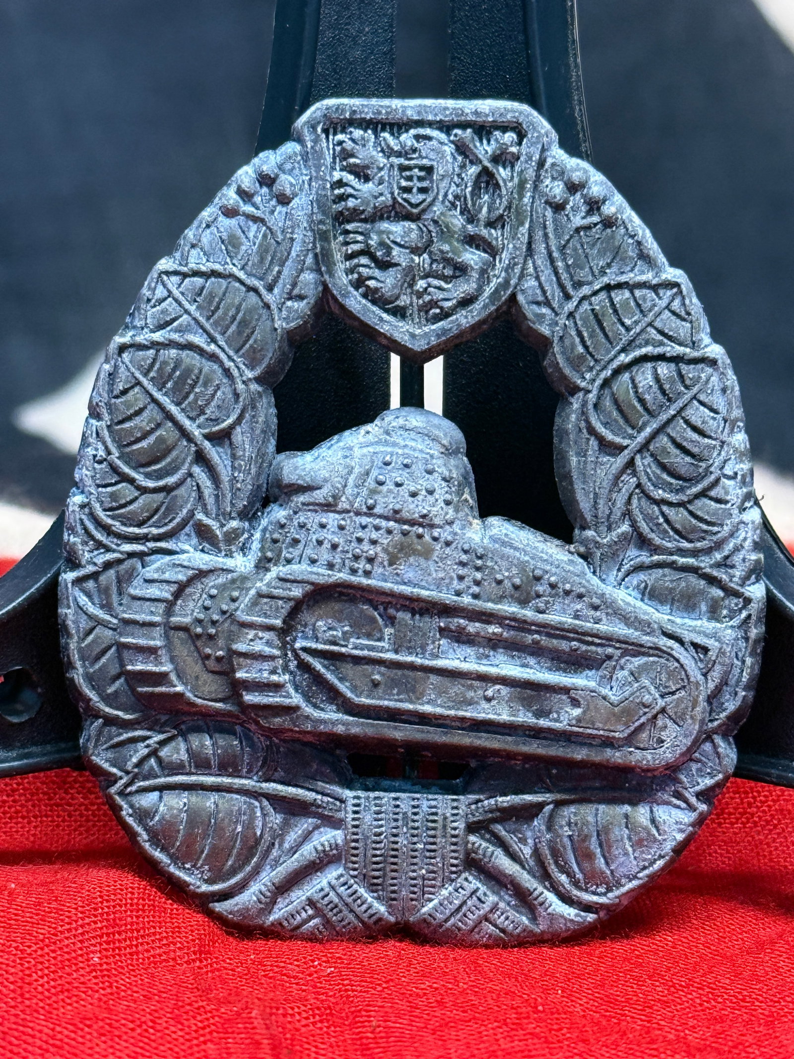 Vintage Czechoslovakian Tank and Armored Vehicle Crew Qualification Badge (1 of 3)