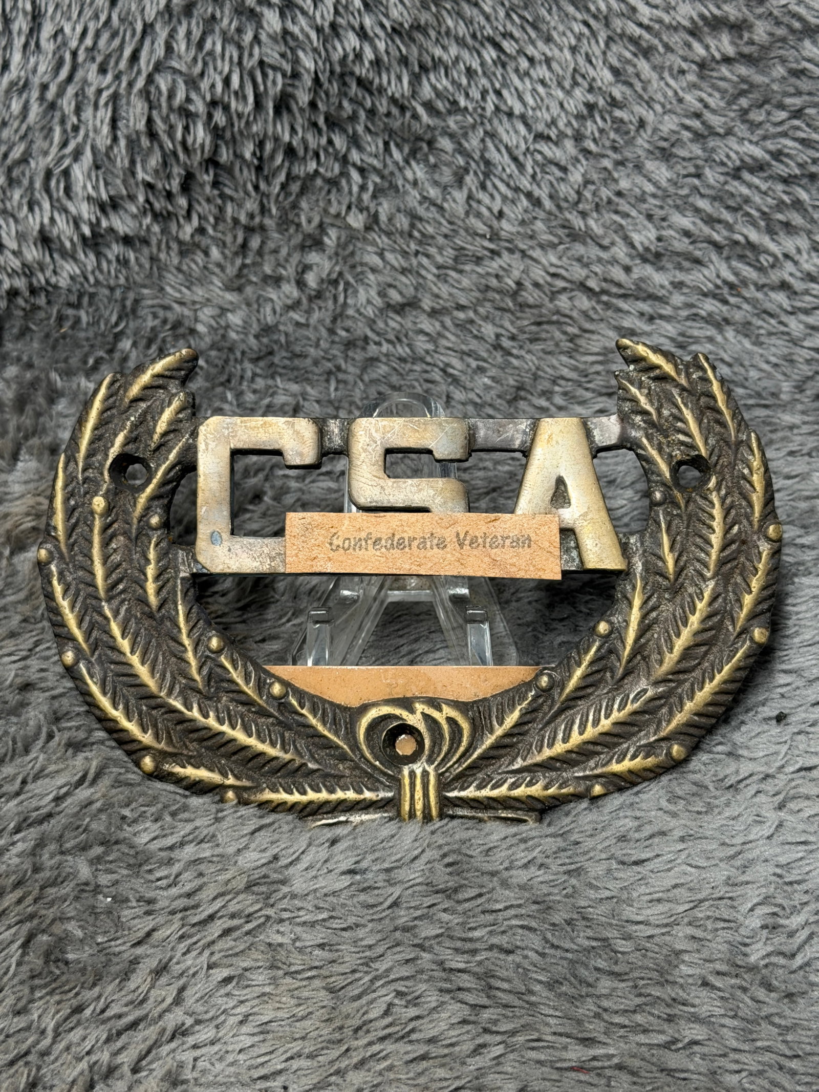 Civil War Confederate CSA Veteran Insignia Wreath – Aiken South Carolina Camp UCV (1 of 4)