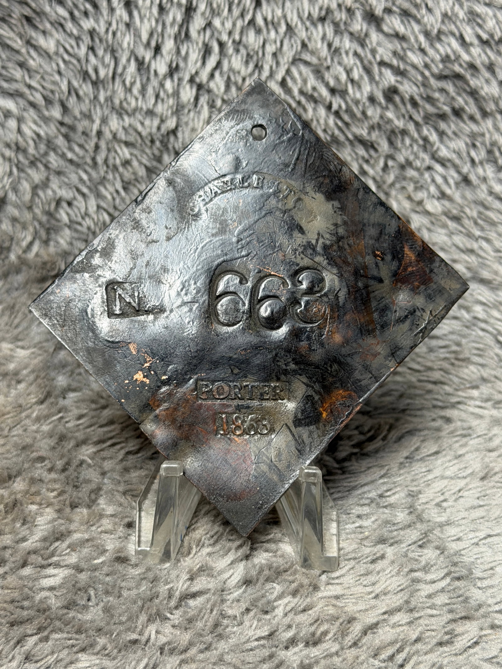 1863 Charleston, South Carolina Slave Hire Tag – Porter No. 399 (1 of 4)