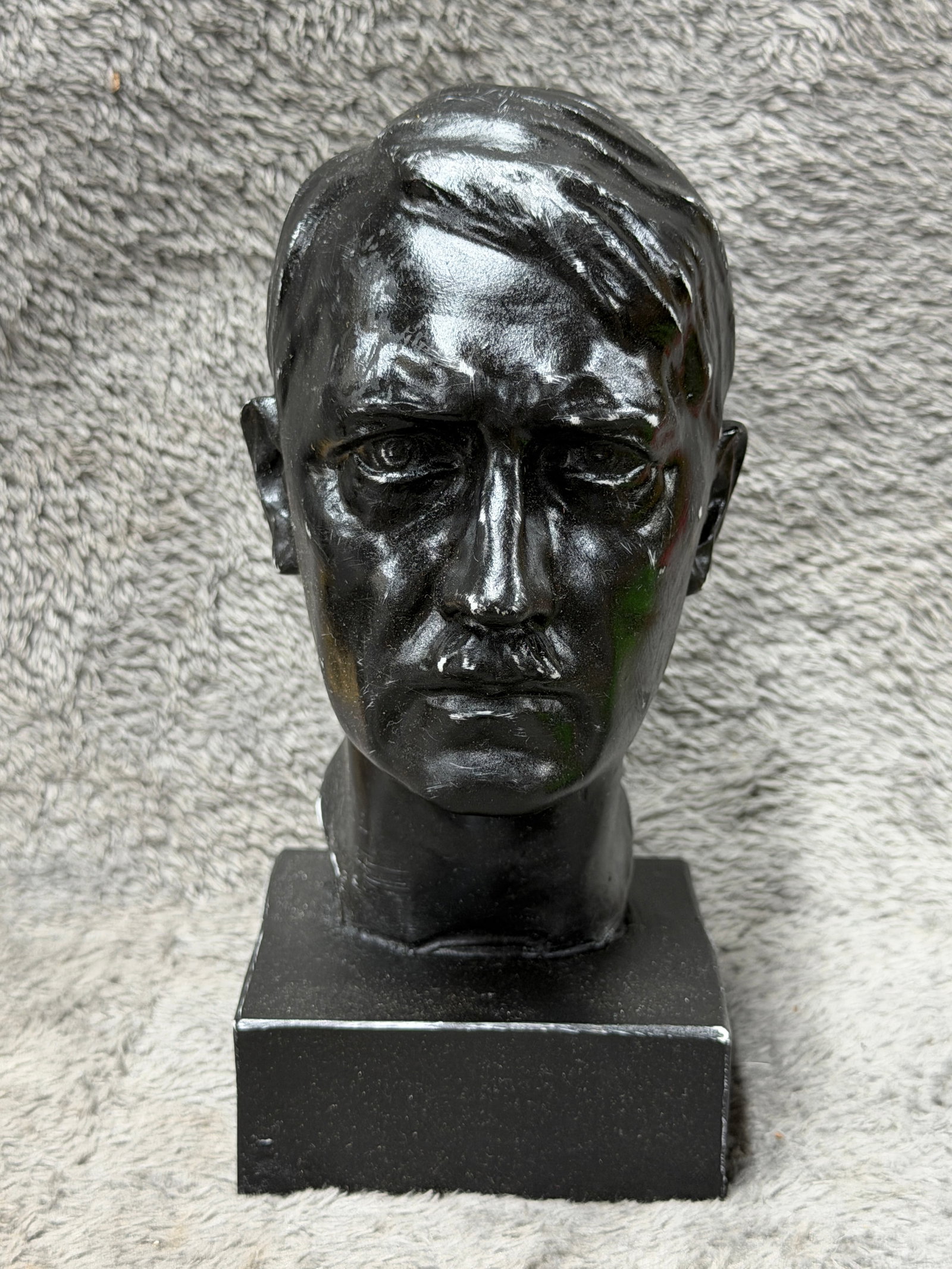 WWII German Adolf Hitler Führer Portrait Bust Sculpture (1 of 7)