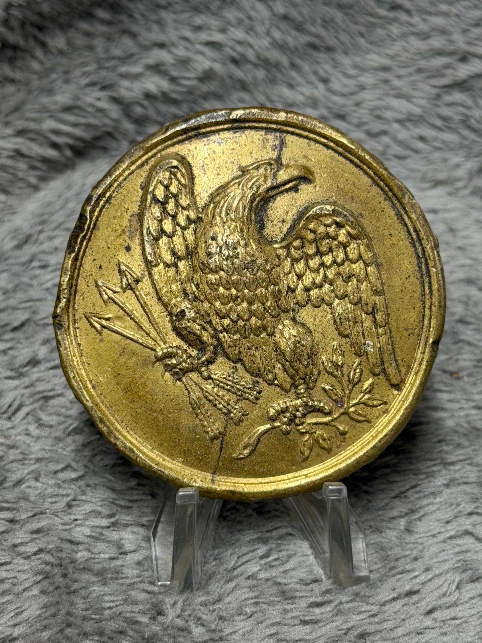 Civil War Union U.S. Eagle Breast Plate with Arrows & Olive Branch (1 of 4)