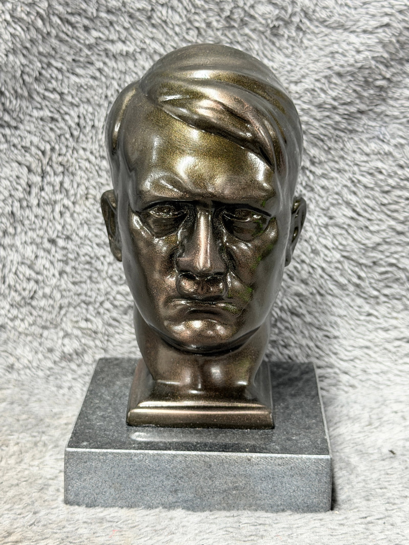 WWII German Adolf Hitler Presentation Bust with RZM & SA Marked Base (1 of 8)