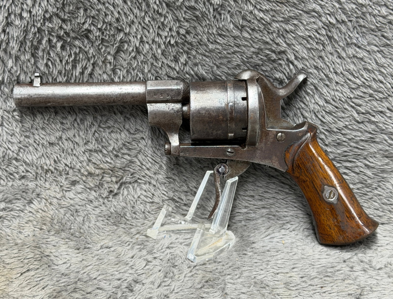 Civil War Era 19th Century European Military Pin-Fire Revolver No. 425 (1 of 8)