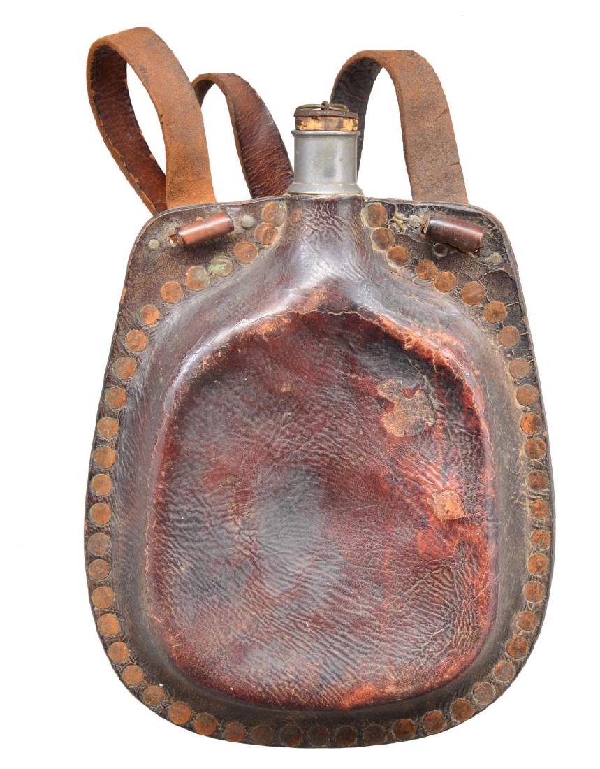 CIVIL WAR LEATHER CANTEEN.