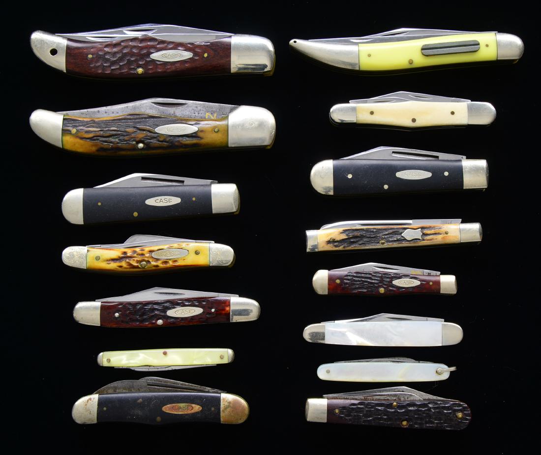 15 CASE FOLDING KNIVES.