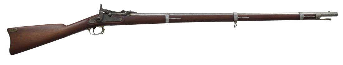SPRINGFIELD 1865 ALLIN CONVERSION TRAPDOOR RIFLE.