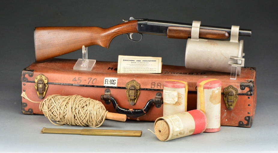 Winchester Single Shot Bridger Line Throwing Gun.