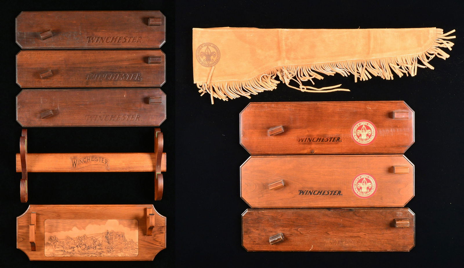 WINCHESTER WALL GUN RACKS & SCABBARD. Oct 21, 2019 Poulin Antiques