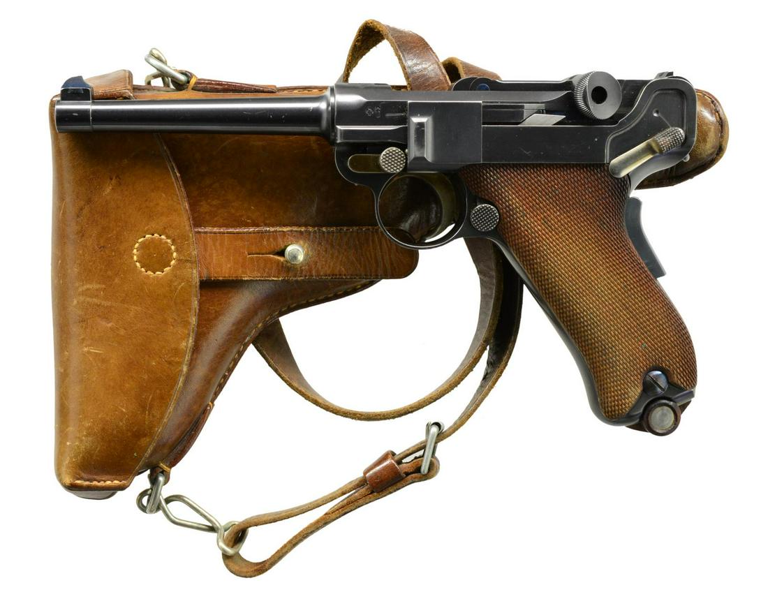 For Auction DESIRABLE MODEL 1900 SWISS ARMY LUGER, SN 1142, (1067) on Jun 12, 2020 Poulin