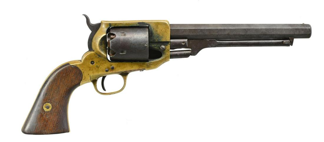RECENTLY DISCOVERED CONFEDERATE SPILLER & BURR: REVOLVER CARRIED BY JOHN D. GRADY, 5th ALABAMA CAVALRY. Cal. .36. S# 322. Bbl. 7" Octagonal bbl. This is the newest serial number added to database & was just recently discovered in Gadsden, Alabama. 