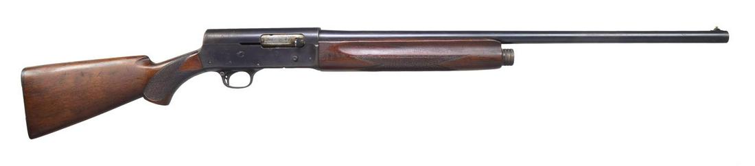 REMINGTON MODEL 11 & US MARKED SPORTSMAN SEMI AUTO: SHOTGUNS. 1) MODEL 11. Cal. 16 Ga. S# 1502834. Bbl. 26" plain w/ fixed IC choke. Ramp mounted steel front bead. Top of bbl. is marked "U.S." over flaming bomb ordnance mark. Recoil operated square ste