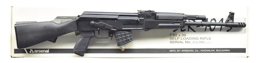 BULGARIAN ARSENAL MILLED SLR-101S AK47 VARIANT.: Cal. 7.62x39. S# KT391286. Bbl. 18" over brake. The name Arsenal Inc. is synonymous w/ some of the highest quality Bulgarian firearms mfg. worldwide. This example is a milled receiver model SLR, which