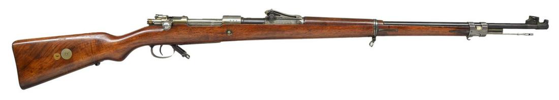 WWI SPANDAU GEW 98 MAUSER RIFLE DATED 1916.: Cal. 8mm Mauser. S# 7646. Bbl. 29 3/4". Nice, professionally restored WWI infantry rifle w/ all matching numbers complete w/ detachable butt swivel. Bright receiver marked on left rail in gothic Gew.