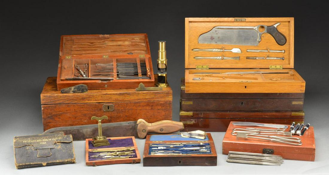 CIVIL WAR POST CIVIL WAR SURGEONS KITS, MEDICAL & May 23, 2021 Poulin Antiques & Auctions in ME