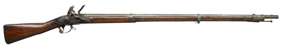 MODEL 1816 US FLINTLOCK MUSKET BY HARPERS FERRY.: Cal. 69. NSN. Bbl. 42". Standard configuration. Bbl. secured by 3 spring retained bands. â€œVP” & eagle proofs are at breech end. Typical lock w/ eagle over â€œUS” at center is mar