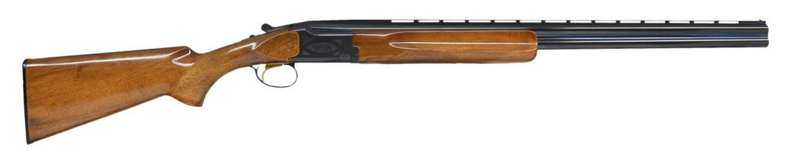 BROWNING CITORI O/U SHOTGUN.: Cal. 20 Ga., 2 3/4" & 3". S# 13400PV163. Bbls. 26" of Special Steel w/ VR. Fixed IC & Mod. chokes. Blued boxlock action w/ Grade I engraving & gold finished SST. Selective ejectors. Lightning forearm 