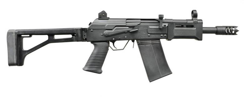 AS NEW 12 GA. TROMIX S17 SBS SAIGA 12.: Cal. 12 Ga. S# H11409996. Bbl. 8". Since the last round of import restrictions, very few firearms have been as highly sought after as the Saiga-12 shotgun. These firearms as popular as they continue