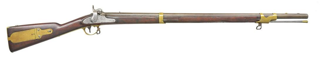 RARE CONFEDERATE PALMETTO RIFLE.: Cal. 58. NSN. One of the most elusive of Confederate secondary arms is the Palmetto Armory Model 1841 rifle, which there are very few specimens known. This example conforms to other known Palmetto