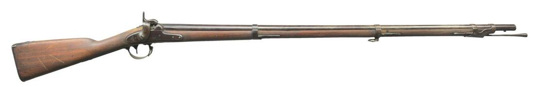 SCARCE MEXICAN WAR HARPERS FERRY MODEL 1842: MUSKET. Cal. 69. NSN. Bbl. 42". Standard configuration of early 1845 dated Harpers Ferry musket. â€œVP”, eagle proofs on breech. CONDITION: good overall, appears all original & complete. Lat