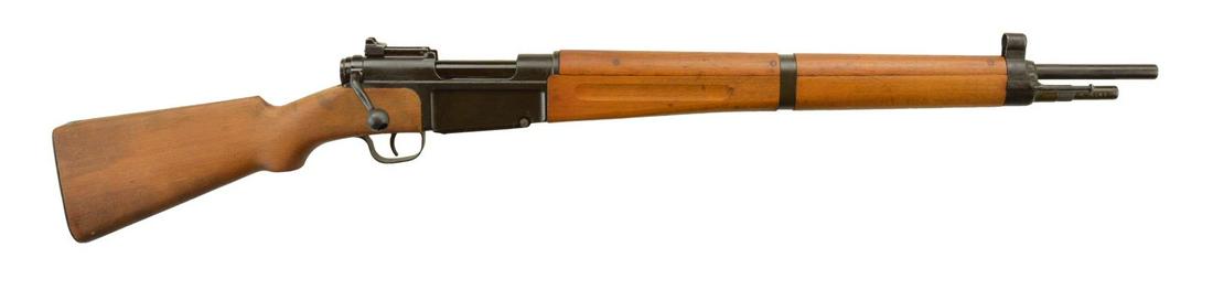 FRENCH MAS 36 RIFLE: Cal. 7.5x54 French. S #L91610. Bbl. 22 1/2". Bolt, floorplate and triggerguard having matching numbers. Bayonet mismatched and other parts are unnumbered Receiver marked on left side "MAS MLE 1936" an