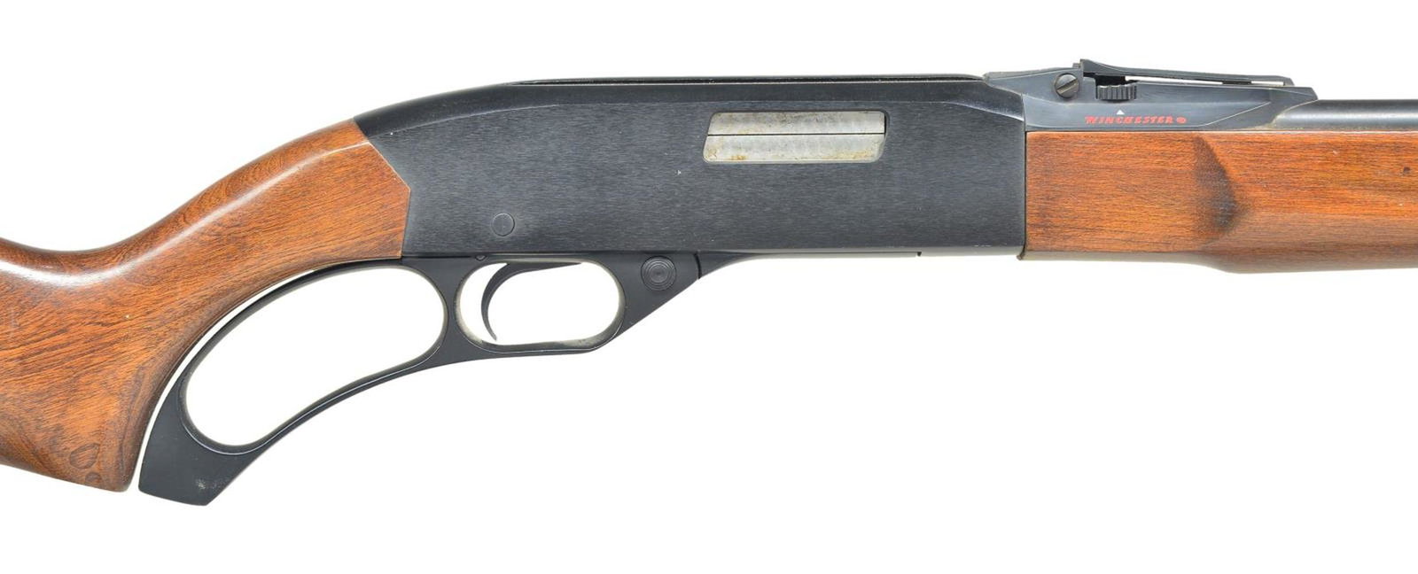 WINCHESTER MODELS 250 & 270 RIMFIRE RIFLES.: 1) MODEL 250 LEVER ACTION. Cal. 22 S,L,LR. S# 73728. Bbl. 20" round w/ open sights. Alloy action has a jeweled bolt & is grooved for tip-off scope mts. Hardwood forearm & pistol grip stock w/ plastic 