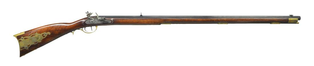 Italian Pedersoli Alamo Flintlock Long Rifle. Auction