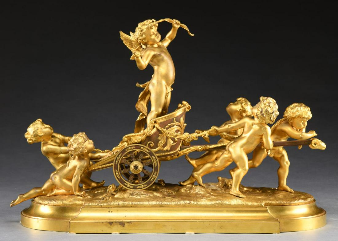 LOUIS GOSSIN (French, 1846-1928) "INFANT CUPID IN (1 of 7)