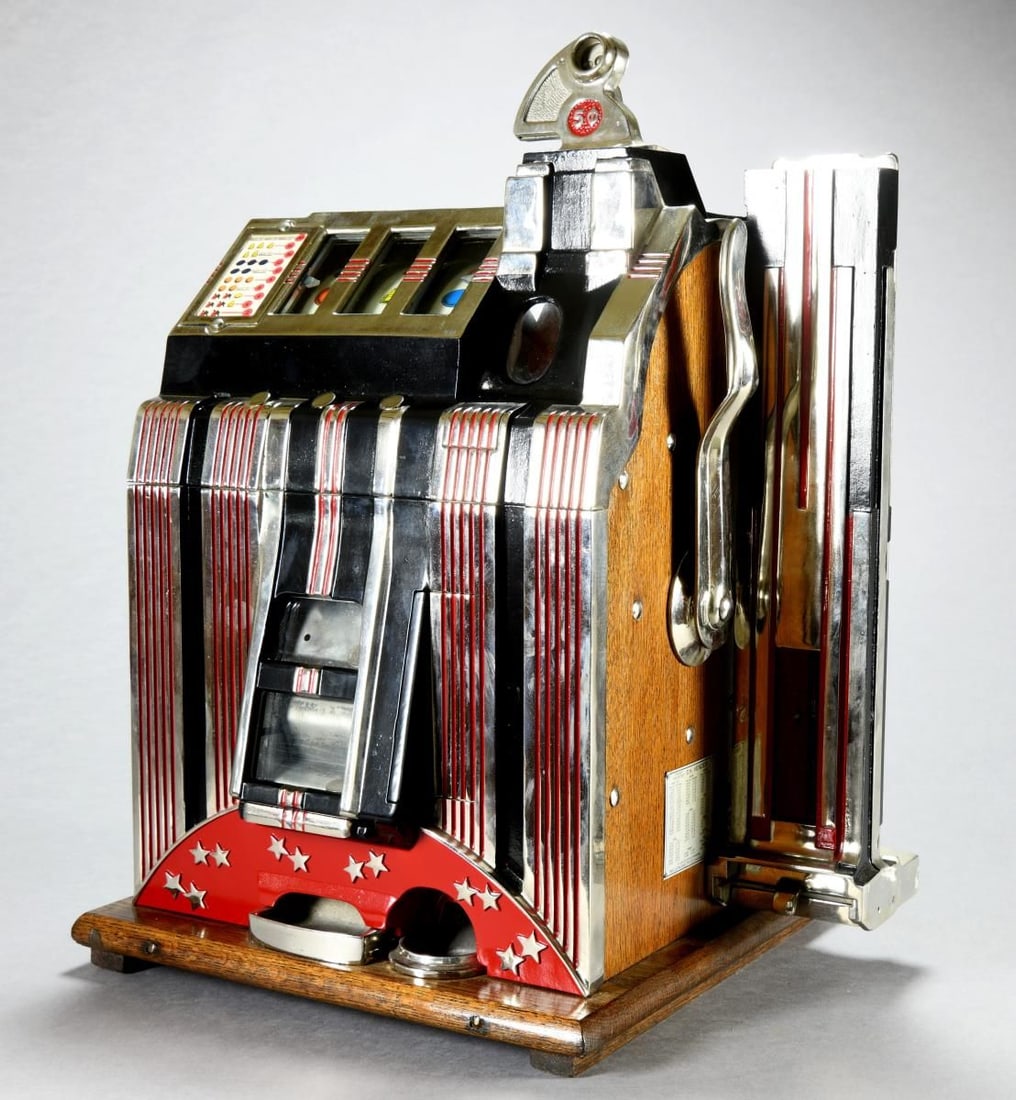 5 Cent Mills Skyscraper Slot Machine. Auction