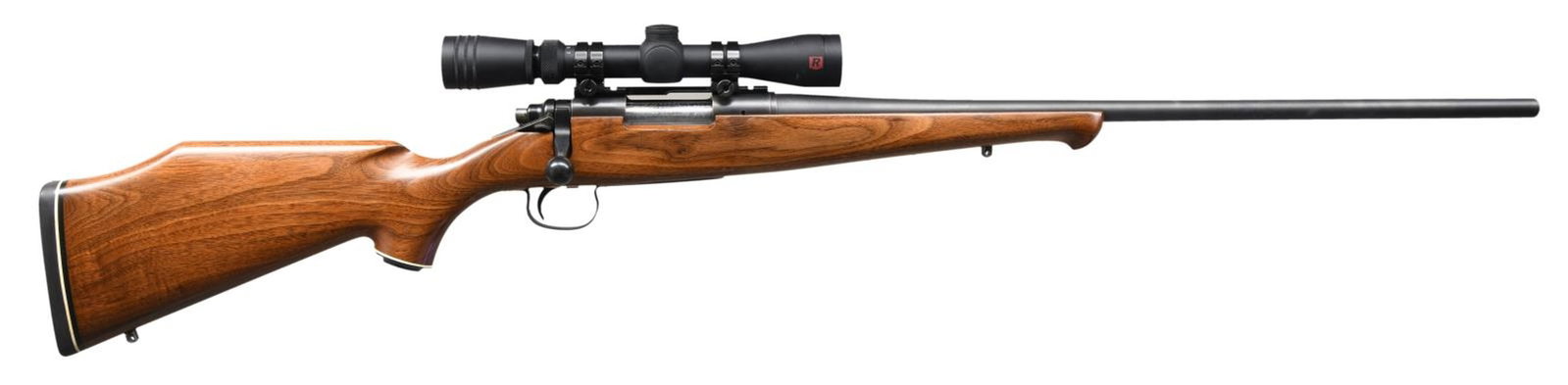 CUSTOM REMINGTON MODEL 722 BOLT ACTION SPORTING: RIFLE. Cal. .243 Win. S# 167023. Bbl. 24". Rifle custom made from a Remington Model 722 short action w/ the addition of the later production 243 Winchester matt finished bbl. from a Model 700 Remingto