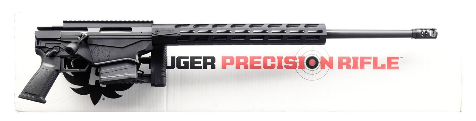 RUGER 6.5 CREEDMOOR PRECISION BOLT-ACTION RIFLE.: Cal. 6.5 Creedmoor. S# 1802-42466. Bbl. 24" medium contour having 5R rifling plus threaded 5/8"-24 with Ruger Hybrid Muzzle Brake (minimizes recoil and side blast noise). Mfg. 2020 as American Precisi