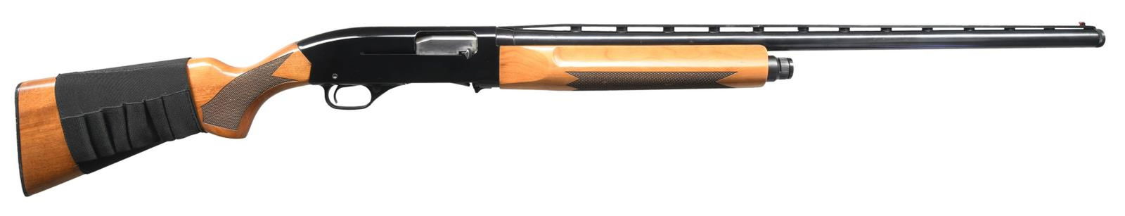 WINCHESTER MODEL 140 SEMI-AUTOMATIC SHOTGUN.: Cal. 12 GA, 2 3/4". S# N1070770. Bbl. 28". Model 140 semi-automatic shotgun mfg. by Winchester. The left side of the bbl. is marked with the Winchester trademark logo, followed by markings stipulating