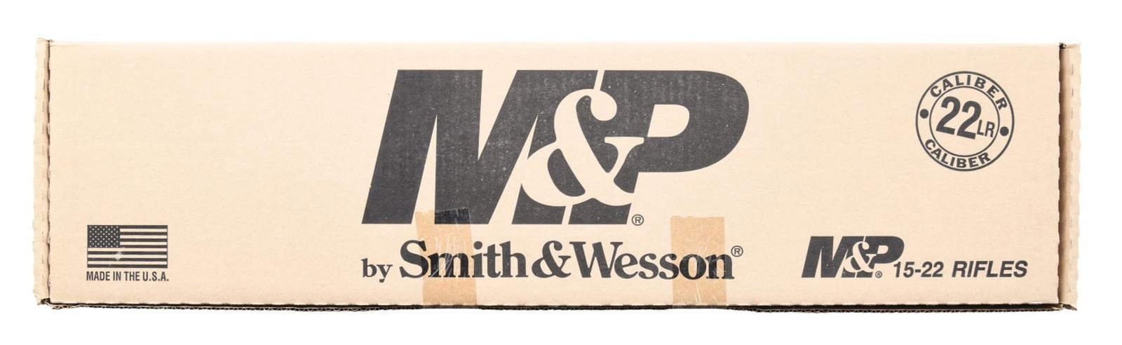 SEALED IN BOX SMITH & WESSON M&P15-22 SPORT: SEMI-AUTOMATIC RIFLE. Cal. 22 LR. S# LAE4248. Bbl. 16 1/2". Sealed in box M&P15-22 (SKU: 10208) semi-automatic rifle mfg. by Smith & Wesson. Black polymer receiver, flat top upper assembly, M-LOK hand