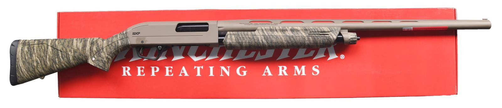ISTANBUL SILAH / WINCHESTER SUPER X PUMP ACTION: SHOTGUN WITH MATCHING BOX. Cal. 12 GA, 2 3/4" or 3". S# TR6022-092029SP. Bbl. 28 3/8". Super X pump action shotgun mfg. in Turkey by Istanbul Silah, imported by BACO Inc., and retailed by Winchester.