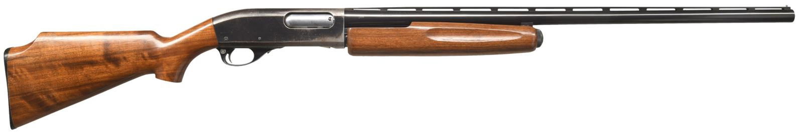 REMINGTON MODEL 870 WINGMASTER MAGNUM PUMP ACTION: SHOTGUN. Cal. 12 GA, 2 3/4". S# S897554M. Bbl. 27 3/4". Model 870 Wingmaster Magnum pump action shotgun mfg. by Remington. The left side of the bbl. is marked with the cal. designation, with Remington