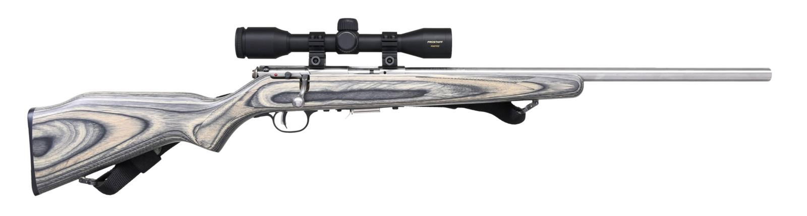 SAVAGE MODEL 93R17 BOLT ACTION RIFLE.: Cal. 17 HMR. S# 1762123. Bbl. 21 1/8". Model 93R17 bolt action rifle mfg. by Savage Arms. Left side of bbl. exhibits markings stipulating the model and cal. designations, above Savage's mfg. informati