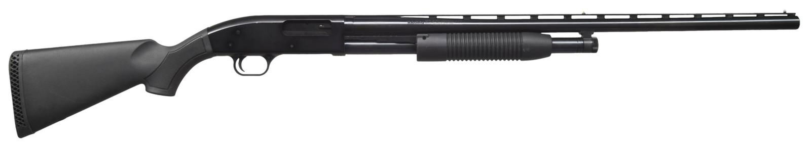 MAVERICK ARMS MODEL 88 PUMP ACTION SHOTGUN.: Cal. 12 GA, 2 3/4" or 3". S# MV0510739. Bbl. 28". Model 88 pump action shotgun mfg. by Maverick Arms. The left side of the bbl. is marked with the cal. designation. Underside of receiver is marked wit